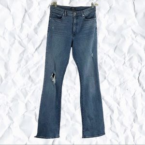 Express Boot HighRise Med. Wash Stretch Jeans Long